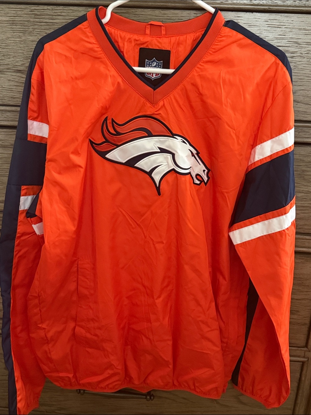 NFL Orange and Navy Denver Broncos Pullover